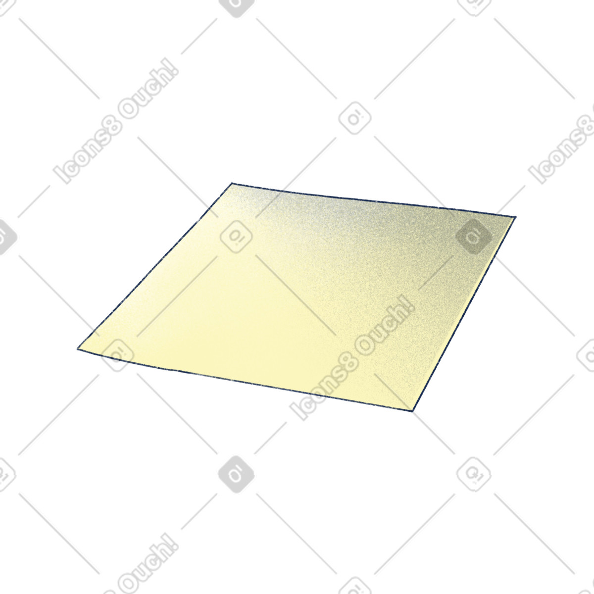 Yellow sticker-Illustration im Haze-Stil als Download in PNG, SVG