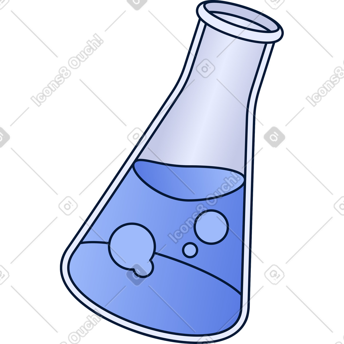 Flask illustration in Neat style download in PNG, SVG