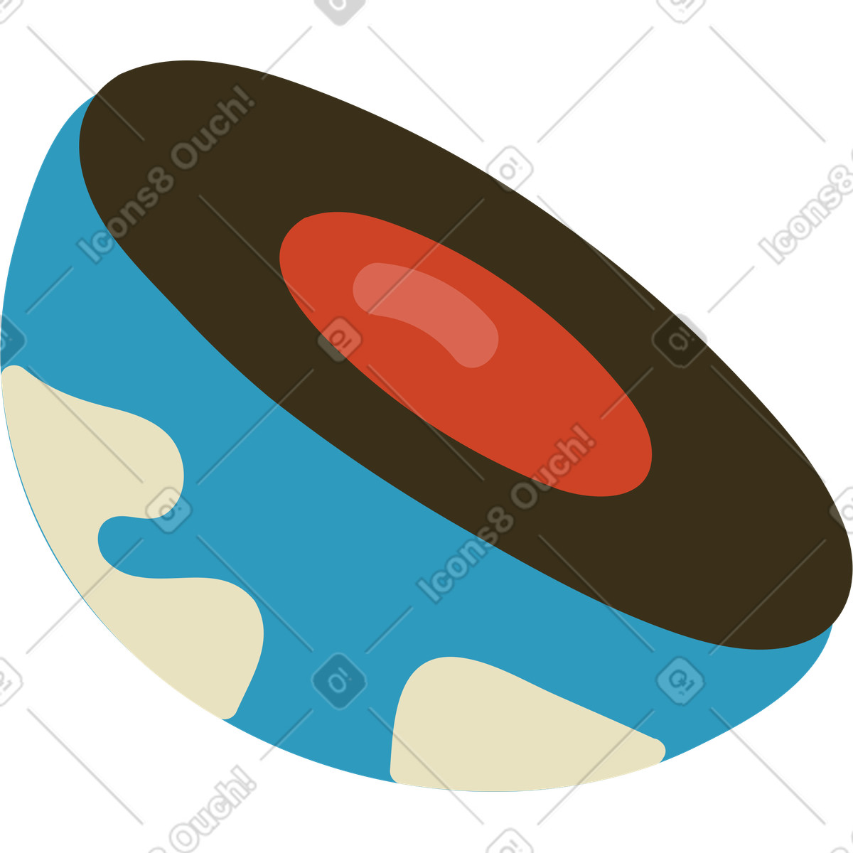 Terra illustrazione in stile Arabica scarica in PNG, SVG