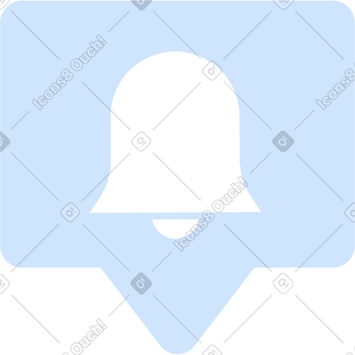 Benachrichtigungszeichen-Illustration im Tiny-Stil als Download in PNG, SVG
