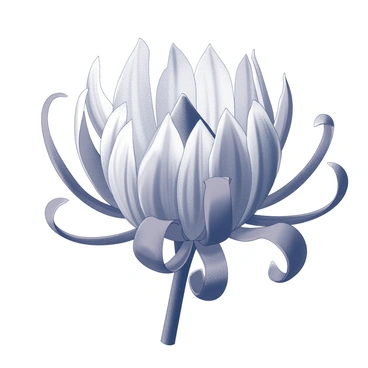 A close-up view of a single "protea flower" in full bloom. The flower features a prominent central spike surrounded by layers of "intricate petals" that have a unique, textured appearance. Each petal displays distinct characteristics, with some curling slightly at the edges. The background is softly blurred to emphasize the details of the "flower" and its petals. The overall composition highlights the beauty and complexity of the "protea flower," drawing attention to its vibrant structure.