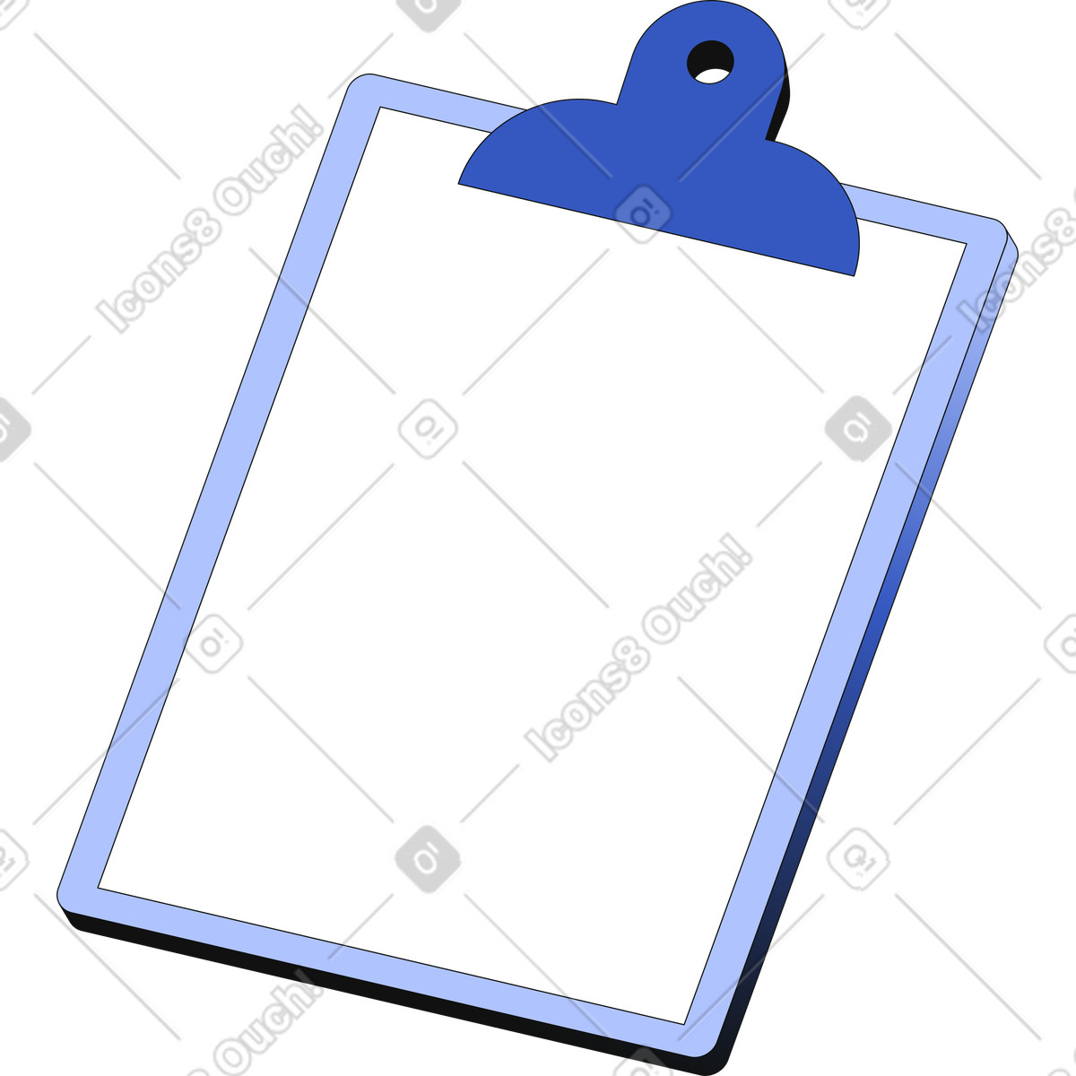 Appunti vuoti illustrazione in stile Techny scarica in PNG, SVG
