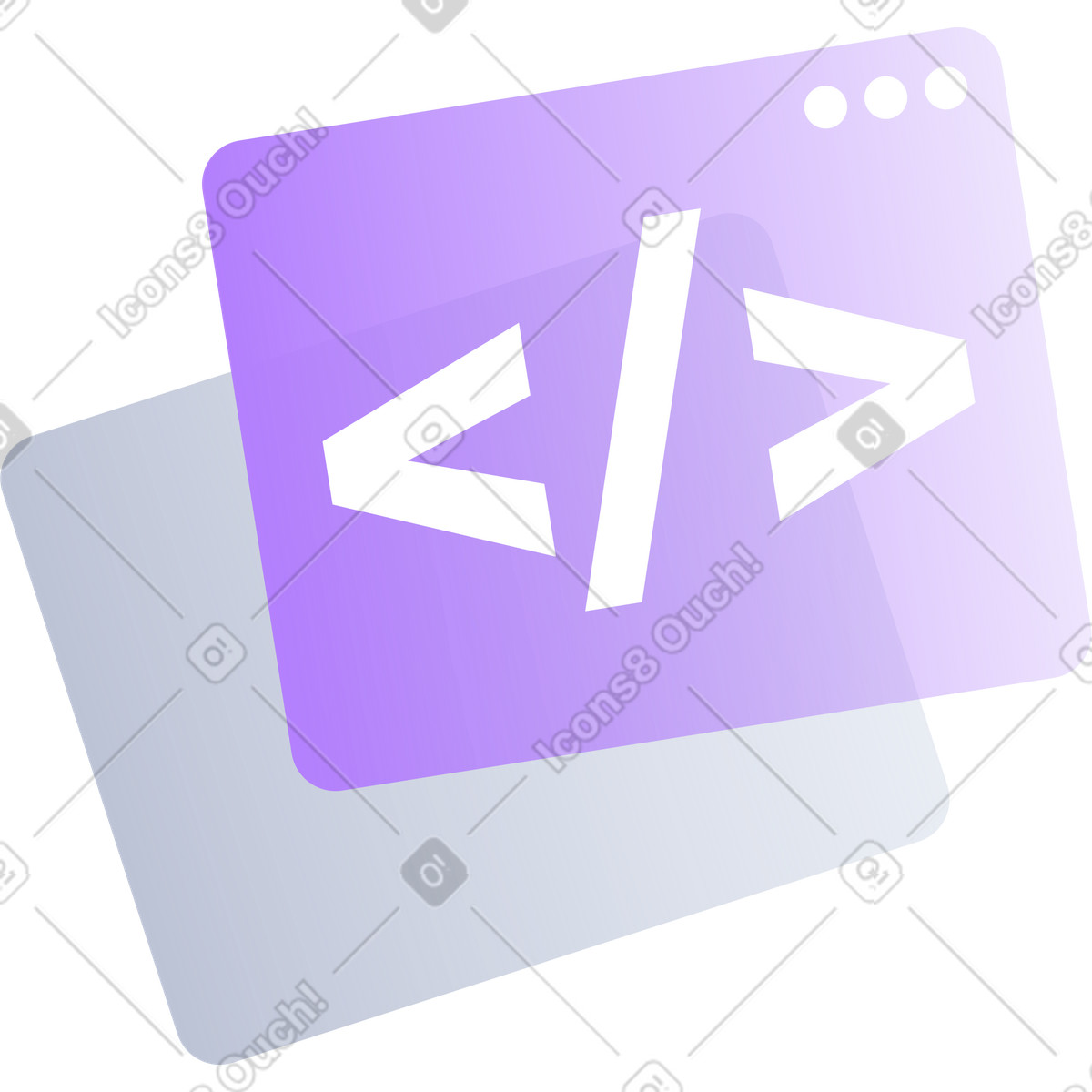 Code windows illustration in PNG, SVG