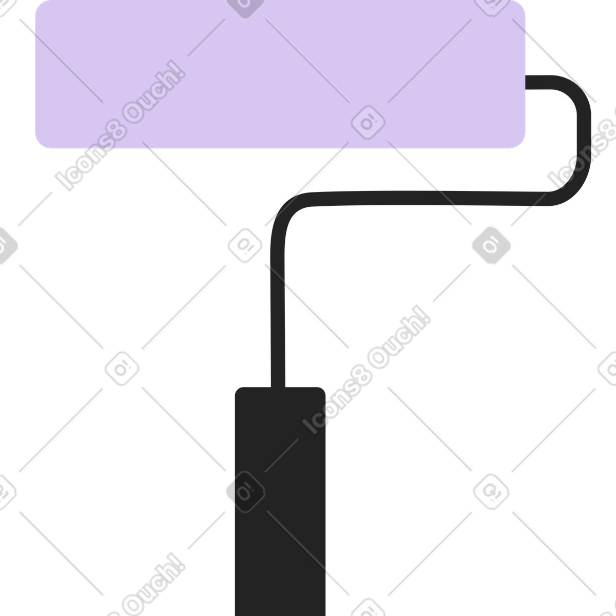 下载 Sammy Line 风格的 滚筒刷 插画，支持 PNG、SVG 格式