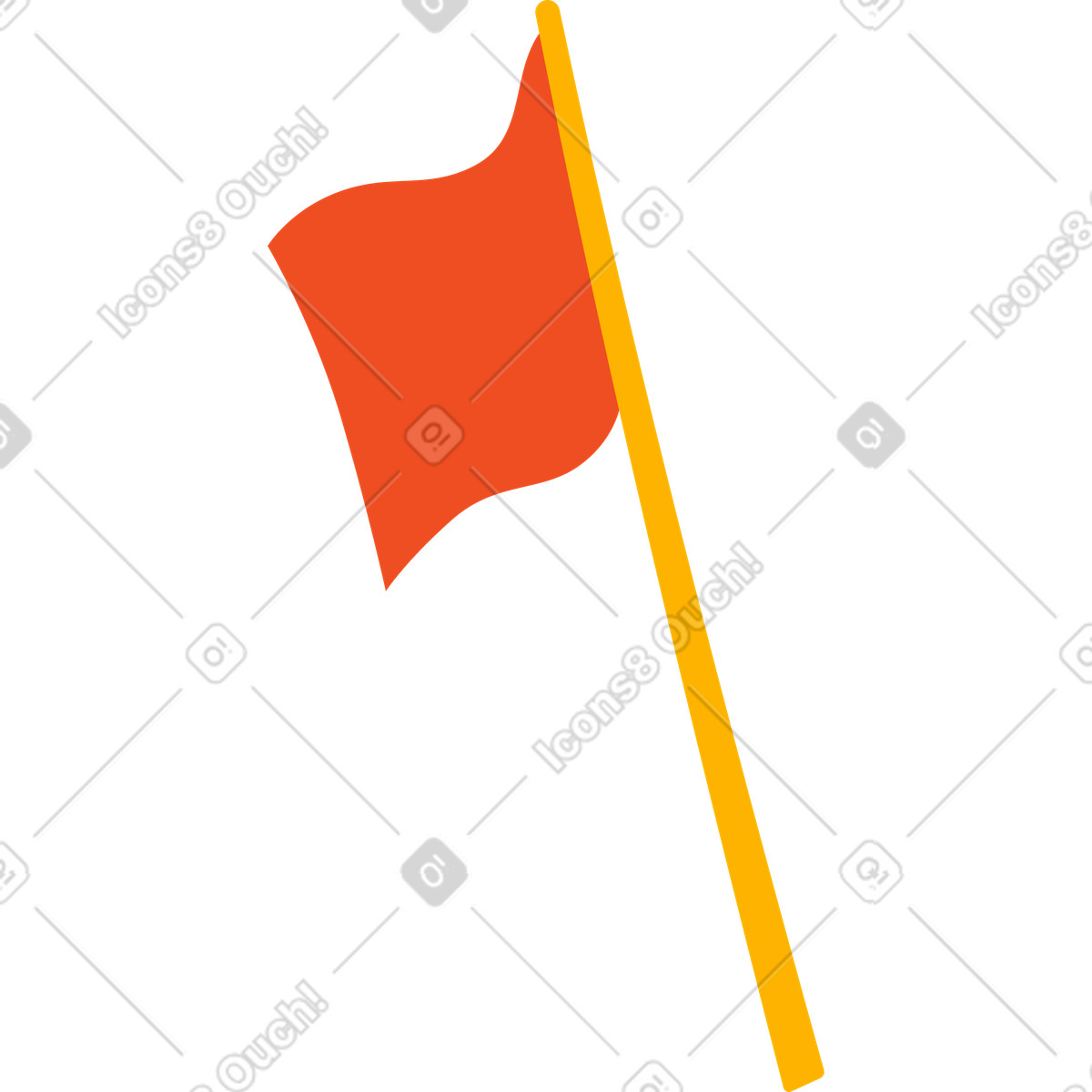 Flame 스타일의 깃발 일러스트레이션 PNG, SVG 다운로드