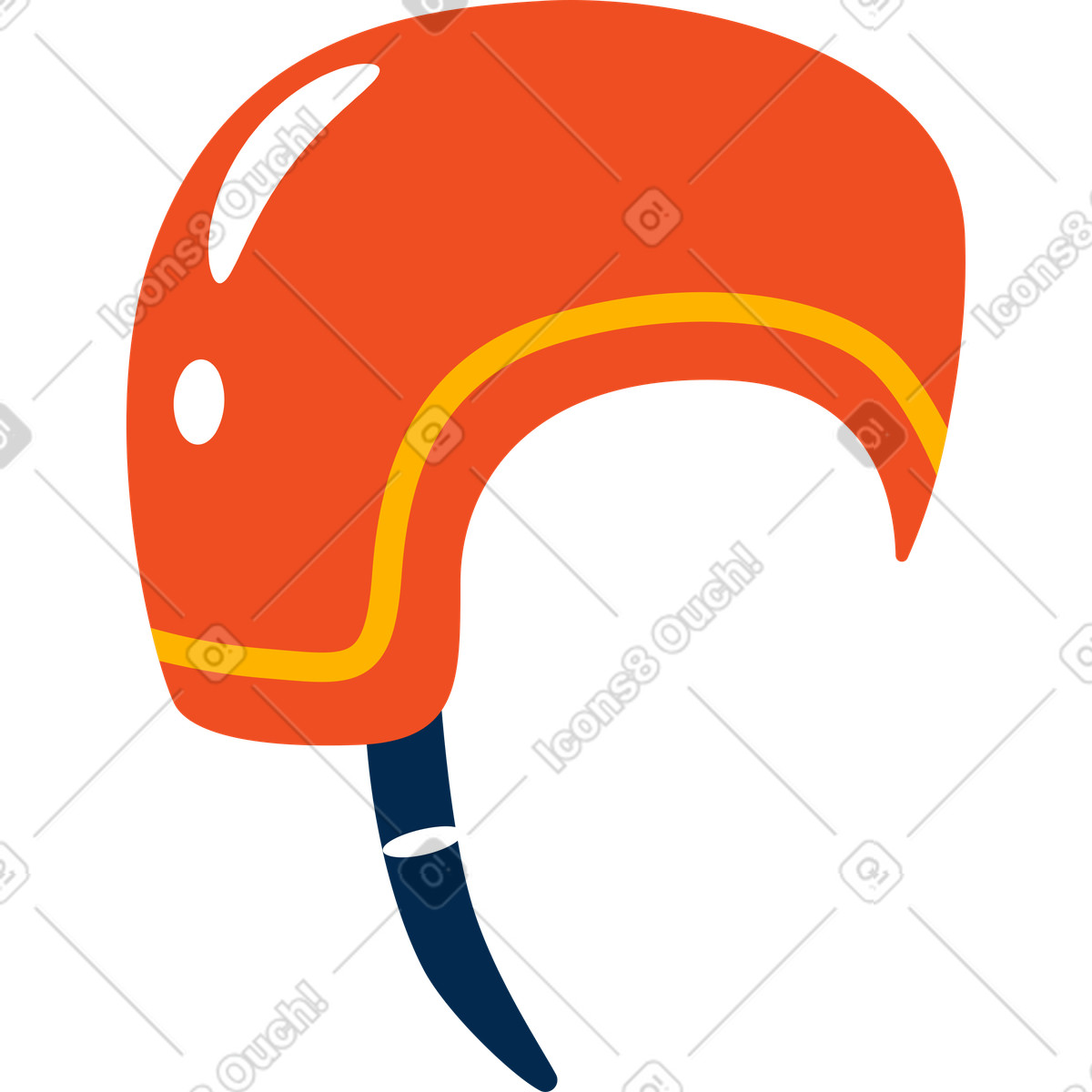 Ilustración Casco en estilo Flame a descargar en PNG y SVG
