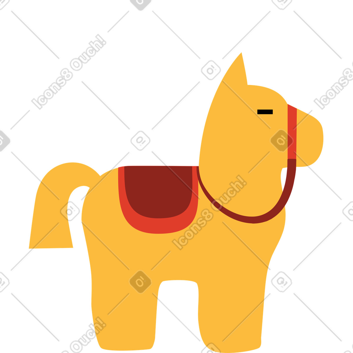 Pinata illustrazione in stile Burgundy scarica in PNG, SVG