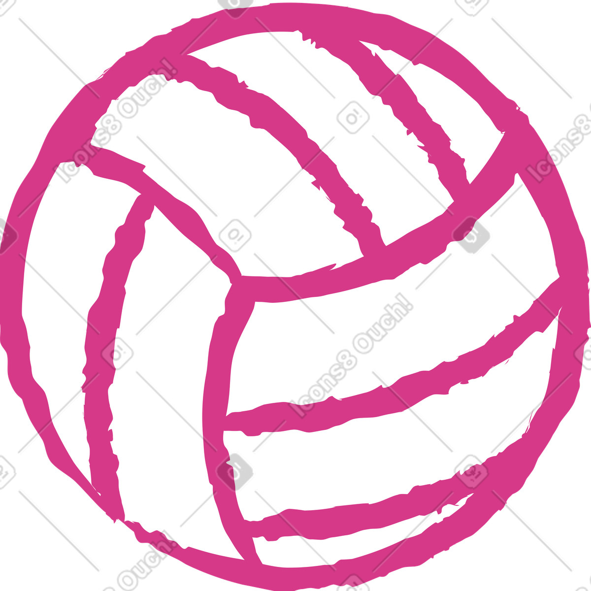 Illustration Ballon de volleyball dans le style Lime à télécharger aux formats PNG, SVG