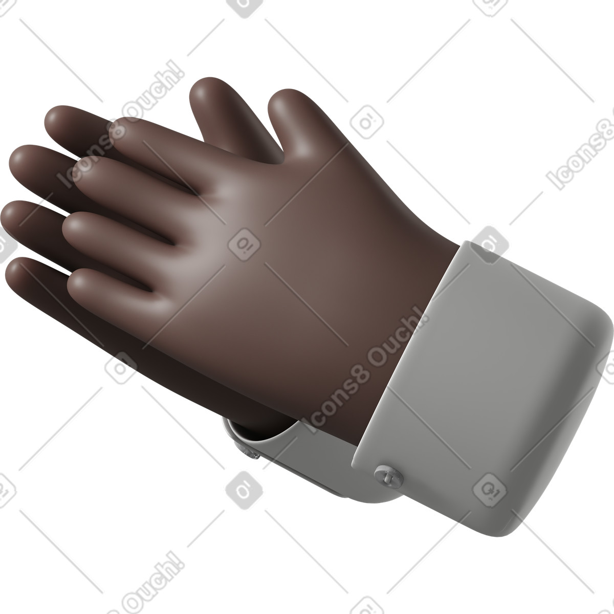 3D Fun&Wild 스타일의 Black skin hands clapping 일러스트레이션 PNG, SVG 다운로드