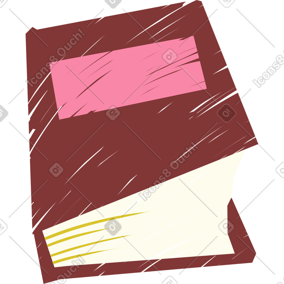 Buch-Illustration im Sleepy-Stil als Download in PNG, SVG