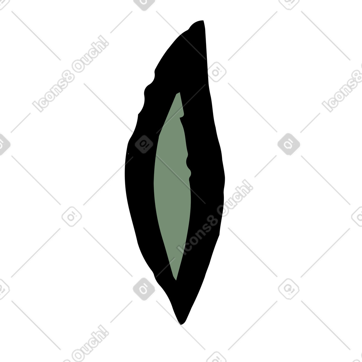 Scandi 스타일의 잎 일러스트레이션 PNG, SVG 다운로드
