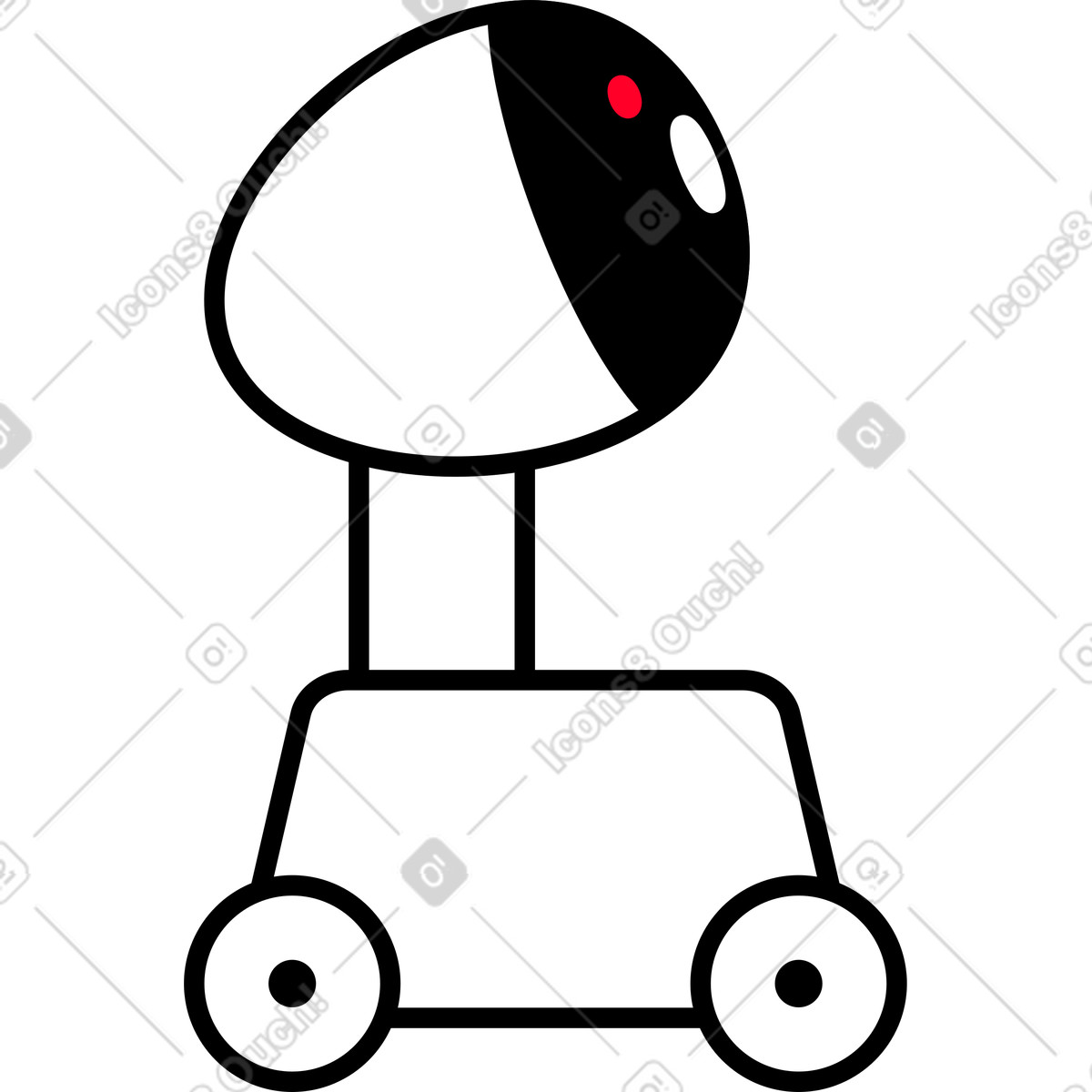 下载 Transistor 风格的 机器人相机 插画，支持 PNG、SVG 格式