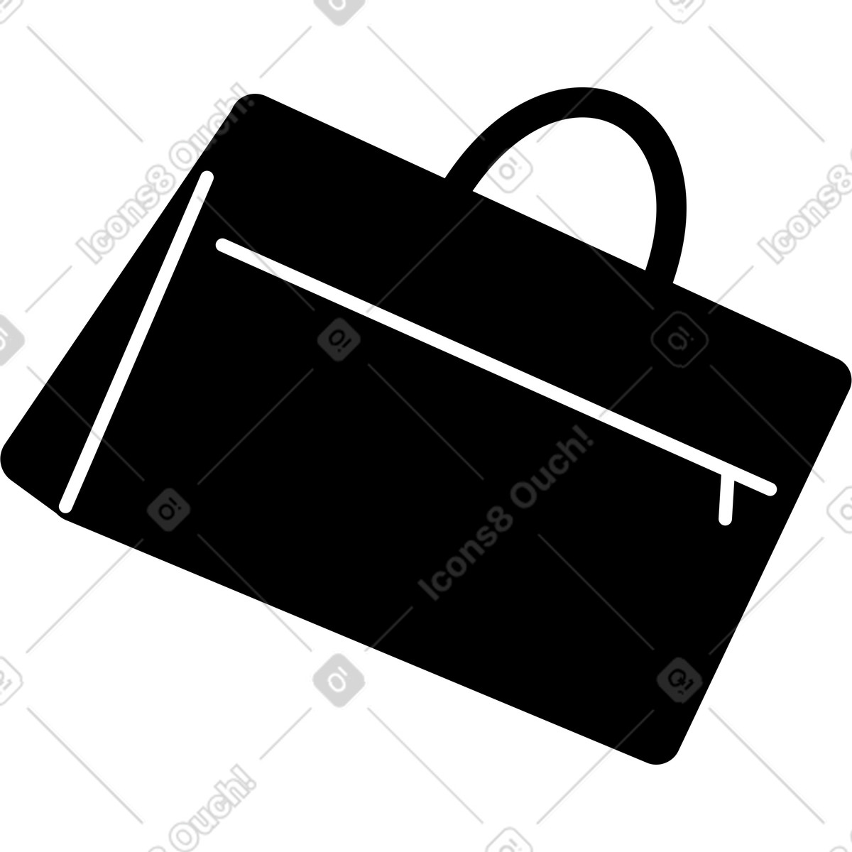 Briefcase illustration in Weekday style download in PNG, SVG