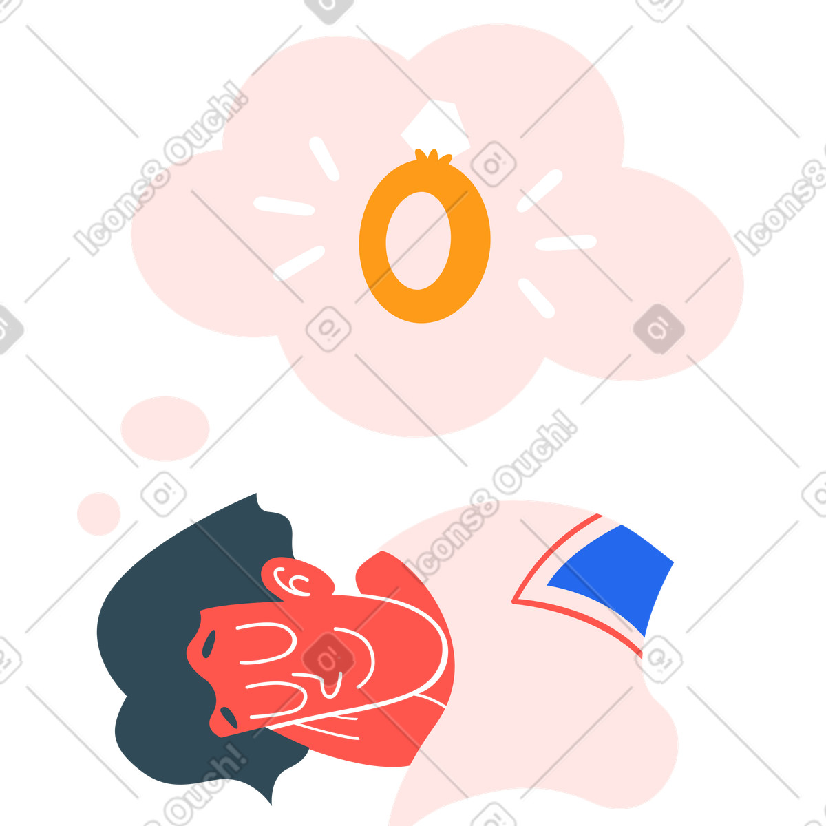 Träume von einem ring-Illustration im Kingdom-Stil als Download in PNG, SVG