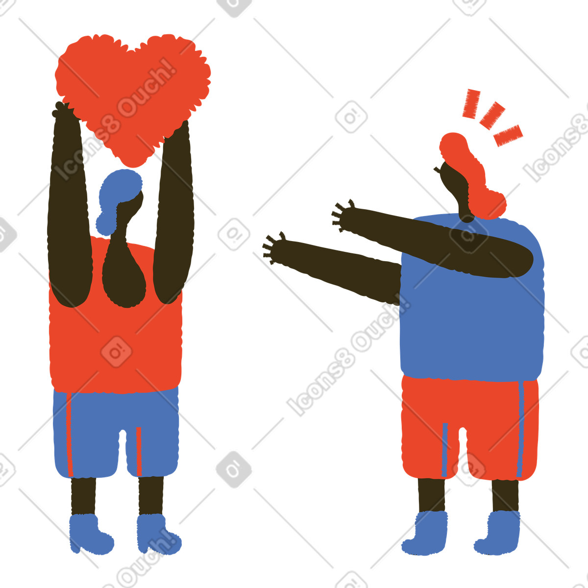 Restituisci il mio amore illustrazione in stile Bermuda scarica in PNG, SVG