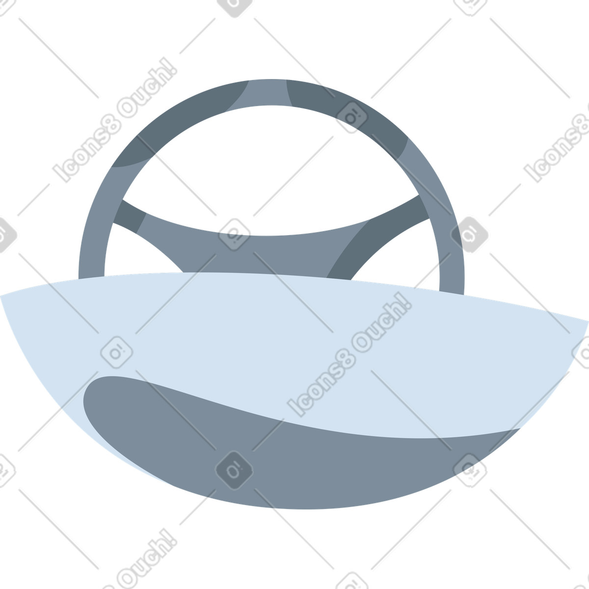 Lagom スタイルの ステアリングホイールパネル のイラストをPNG、SVG形式でダウンロード