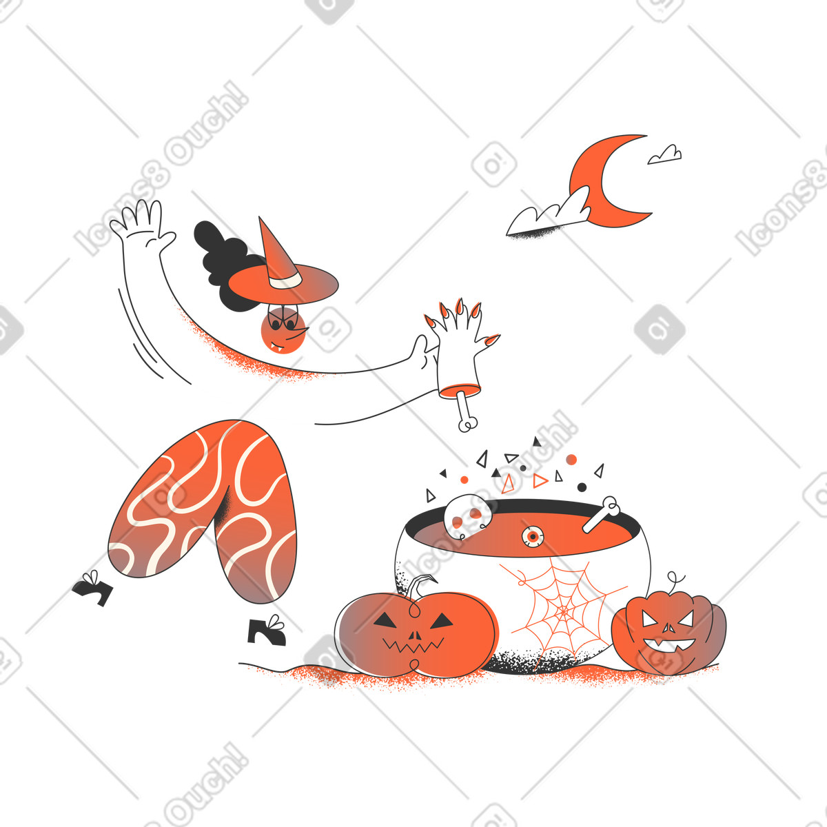 Illustration Faire des potions dans le style Crayon à télécharger aux formats PNG, SVG