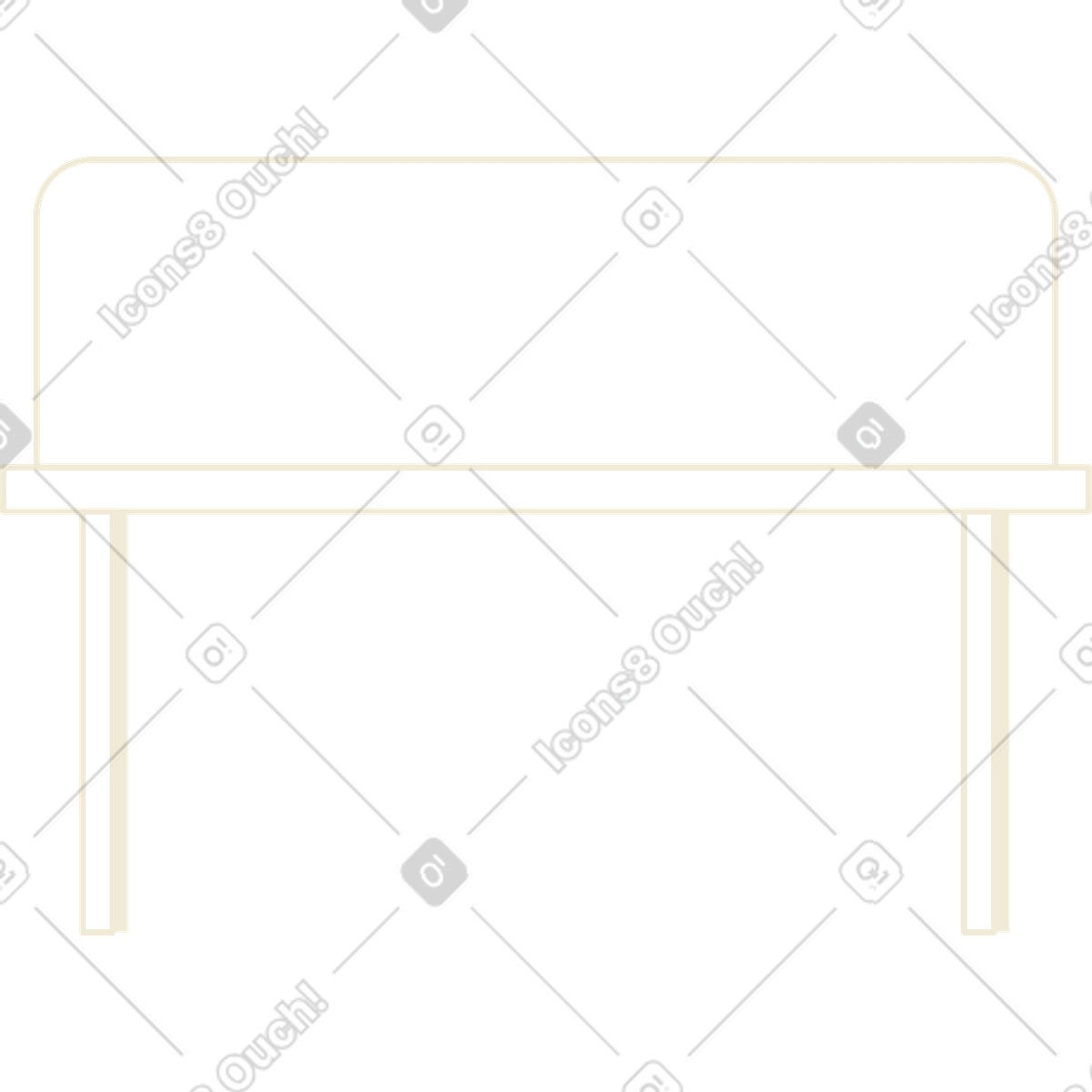 Ilustração de Banco madeira em no estilo Juicy para baixar em PNG, SVG