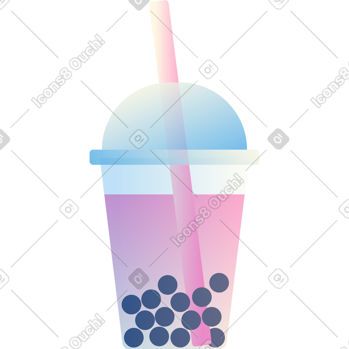 Ilustração de Chá bolhas em no estilo Beam para baixar em PNG, SVG