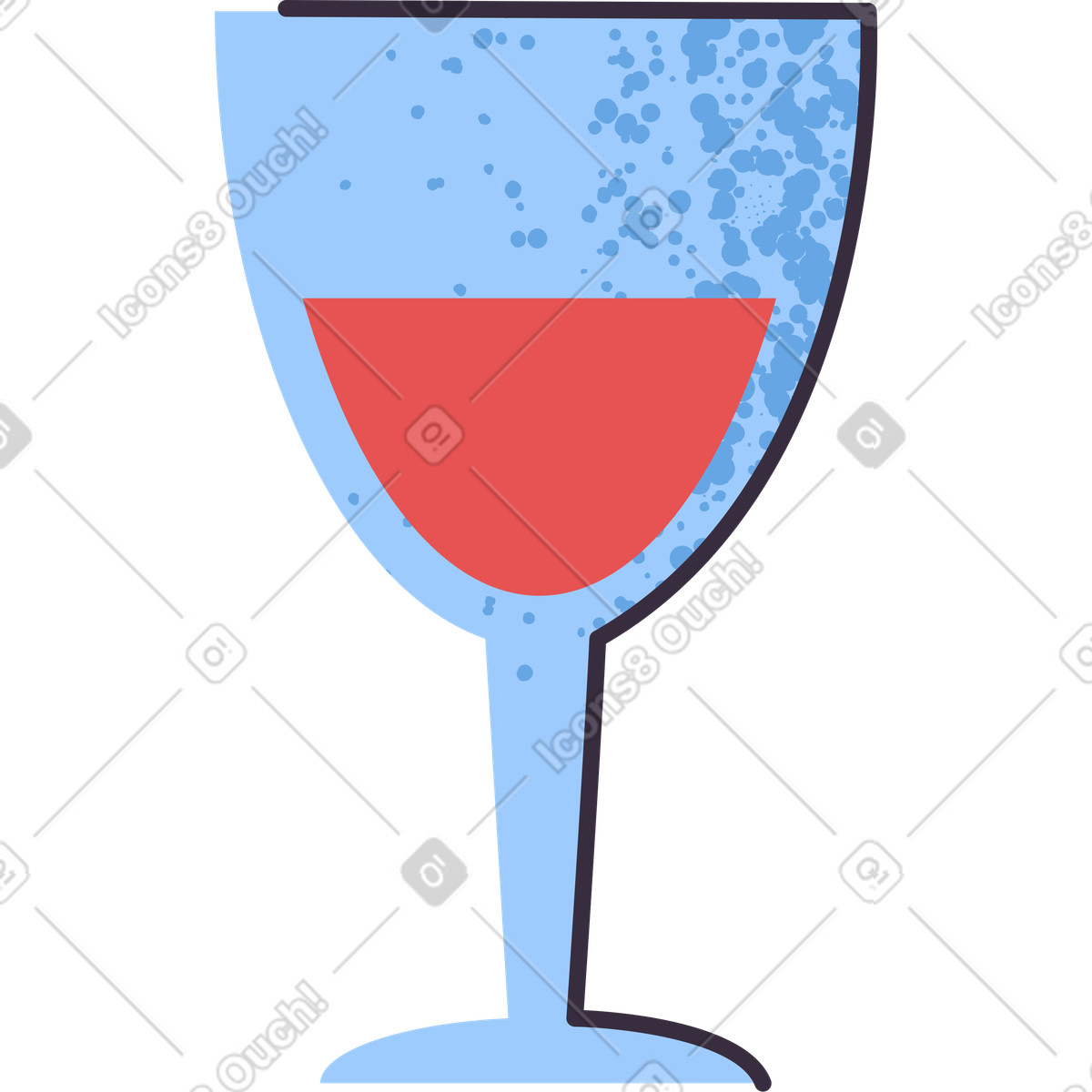 Ilustração de Vinho em no estilo Pale para baixar em PNG, SVG