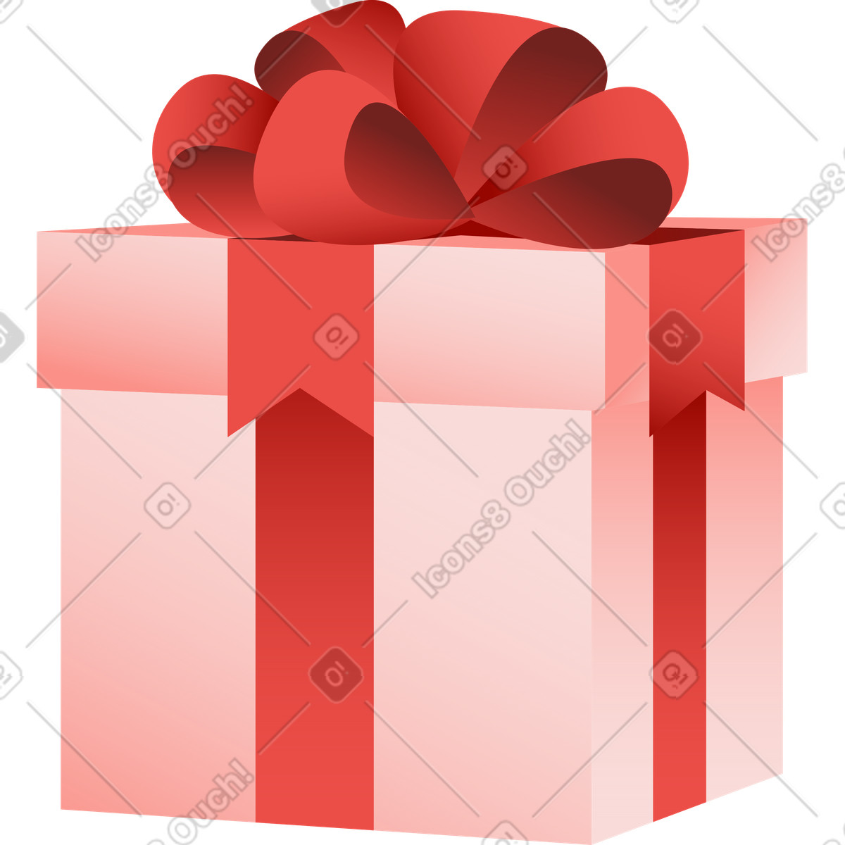 Ilustración Caja de regalo en estilo Levels a descargar en PNG y SVG
