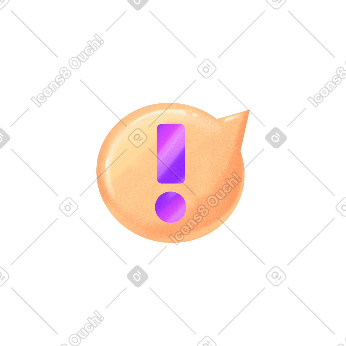 Ausrufezeichen-Illustration im Smart-Stil als Download in PNG, SVG