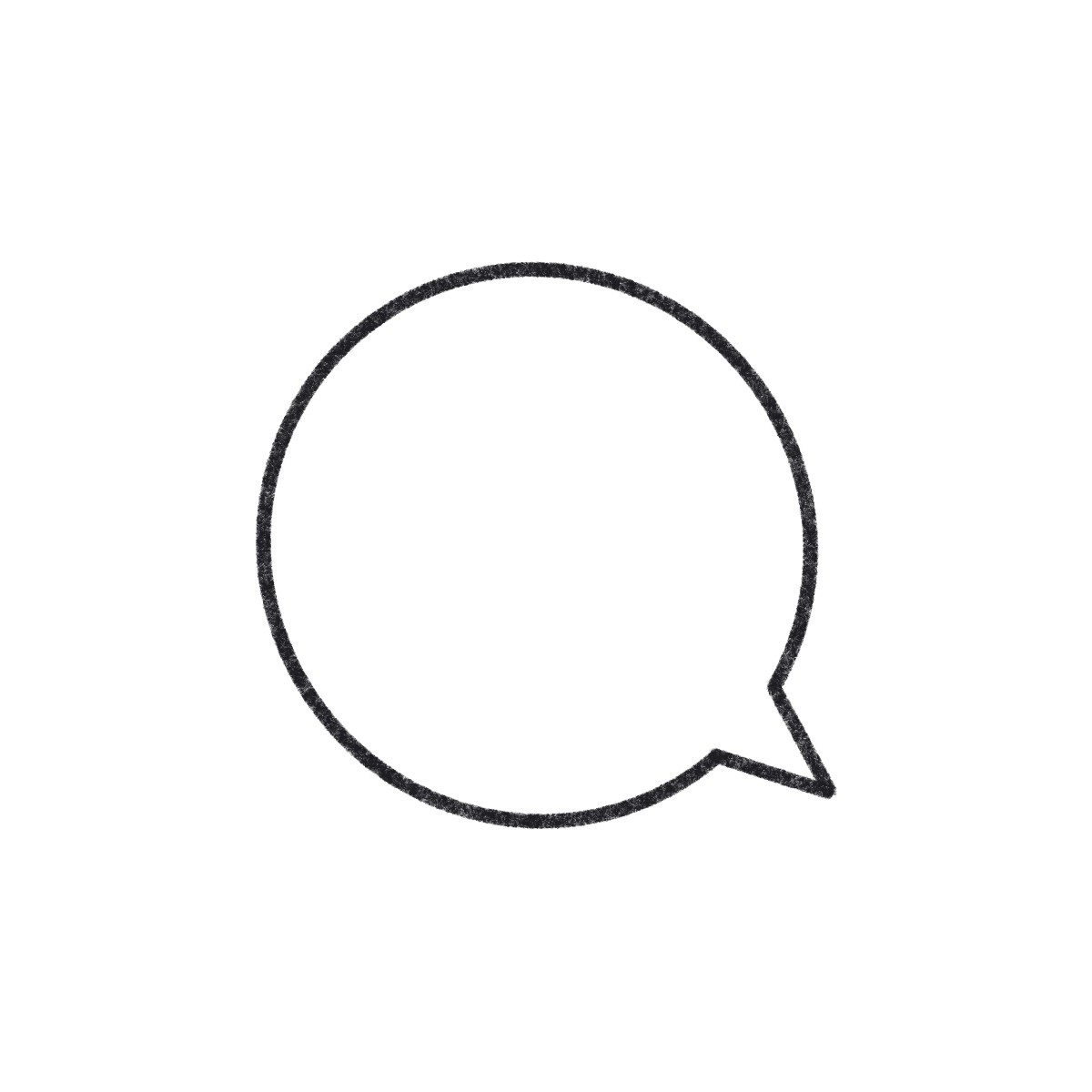 Ilustração de Speech bubble em no estilo Bonbon Line para baixar em PNG, SVG