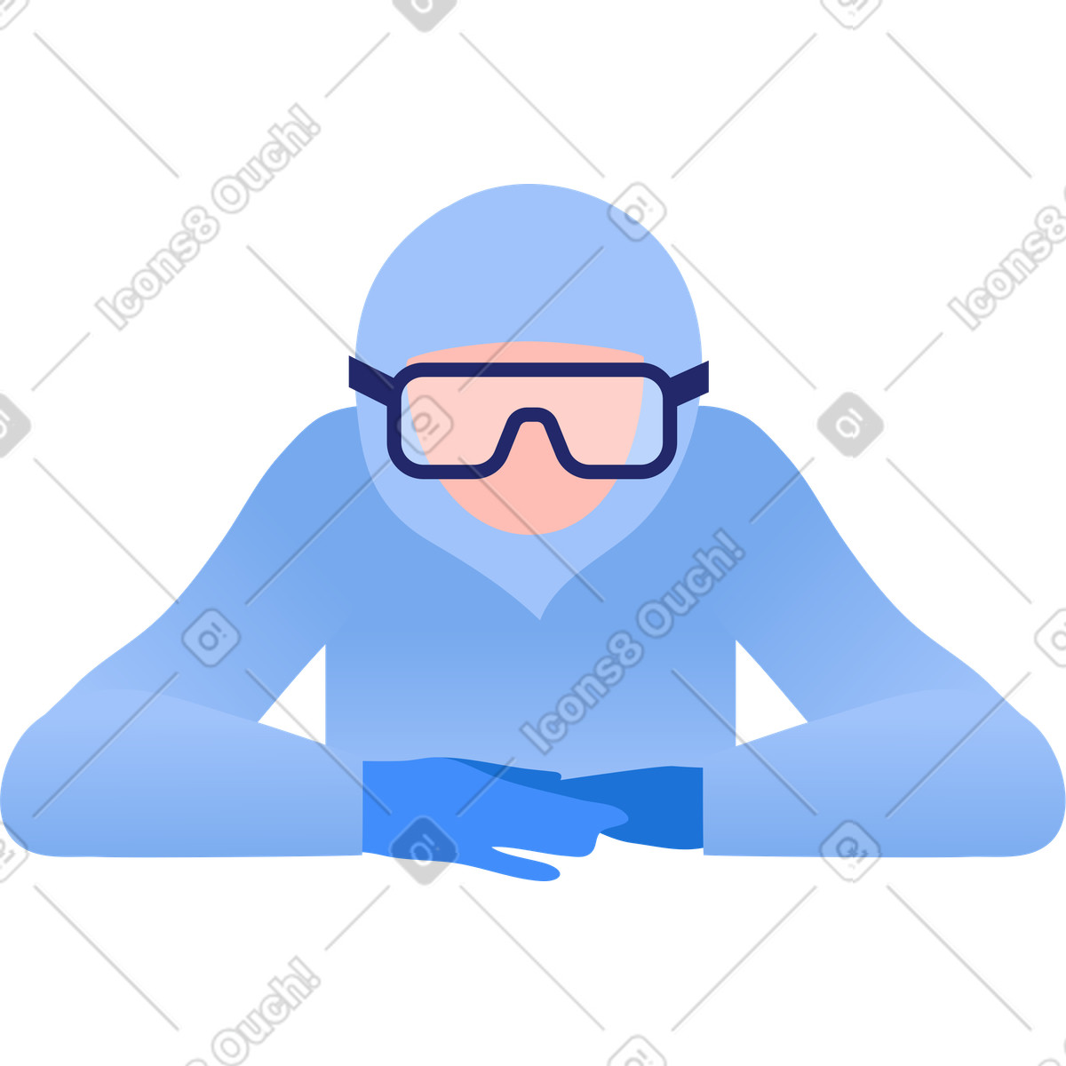 流行病学家-Illustration im Clip-Stil als Download in PNG, SVG