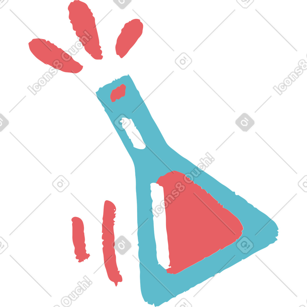 Flamenco 스타일의 물약 일러스트레이션 PNG, SVG 다운로드