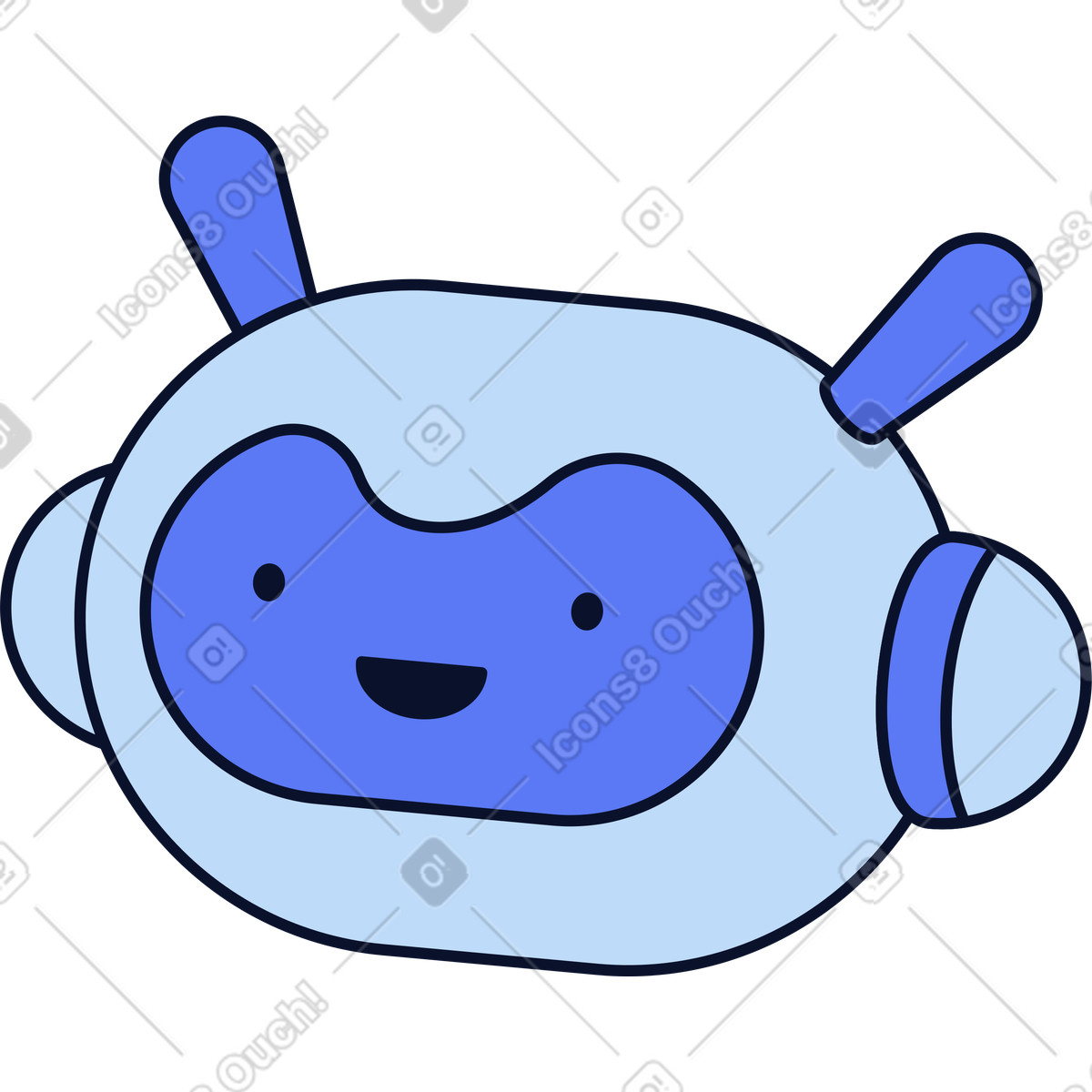 Virtual assistant illustration in PNG, SVG