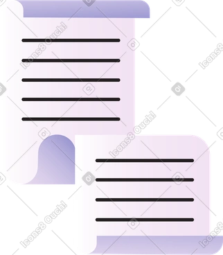 텍스트가 있는 긴 문서 PNG, SVG