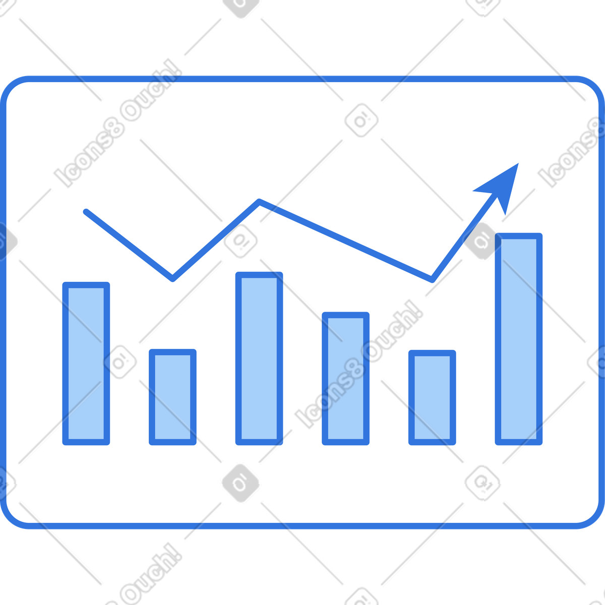 Rechteck mit graph illustration in PNG, SVG