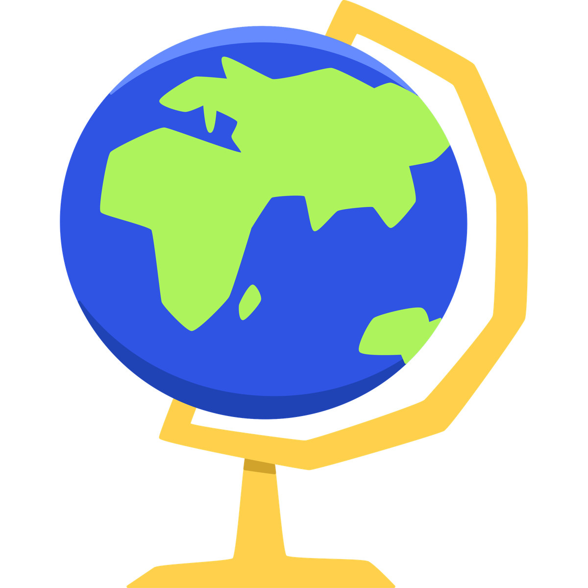 Globe planet earth illustrazione in stile Bouncy scarica in PNG, SVG