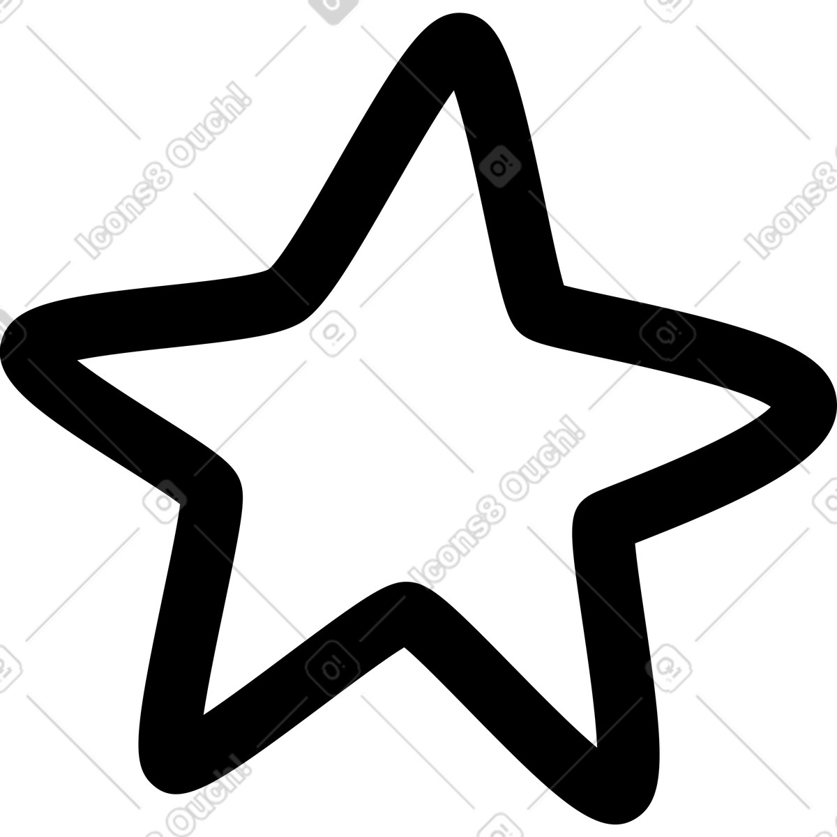 Ilustración Estrella pequeña en estilo Rocky a descargar en PNG y SVG