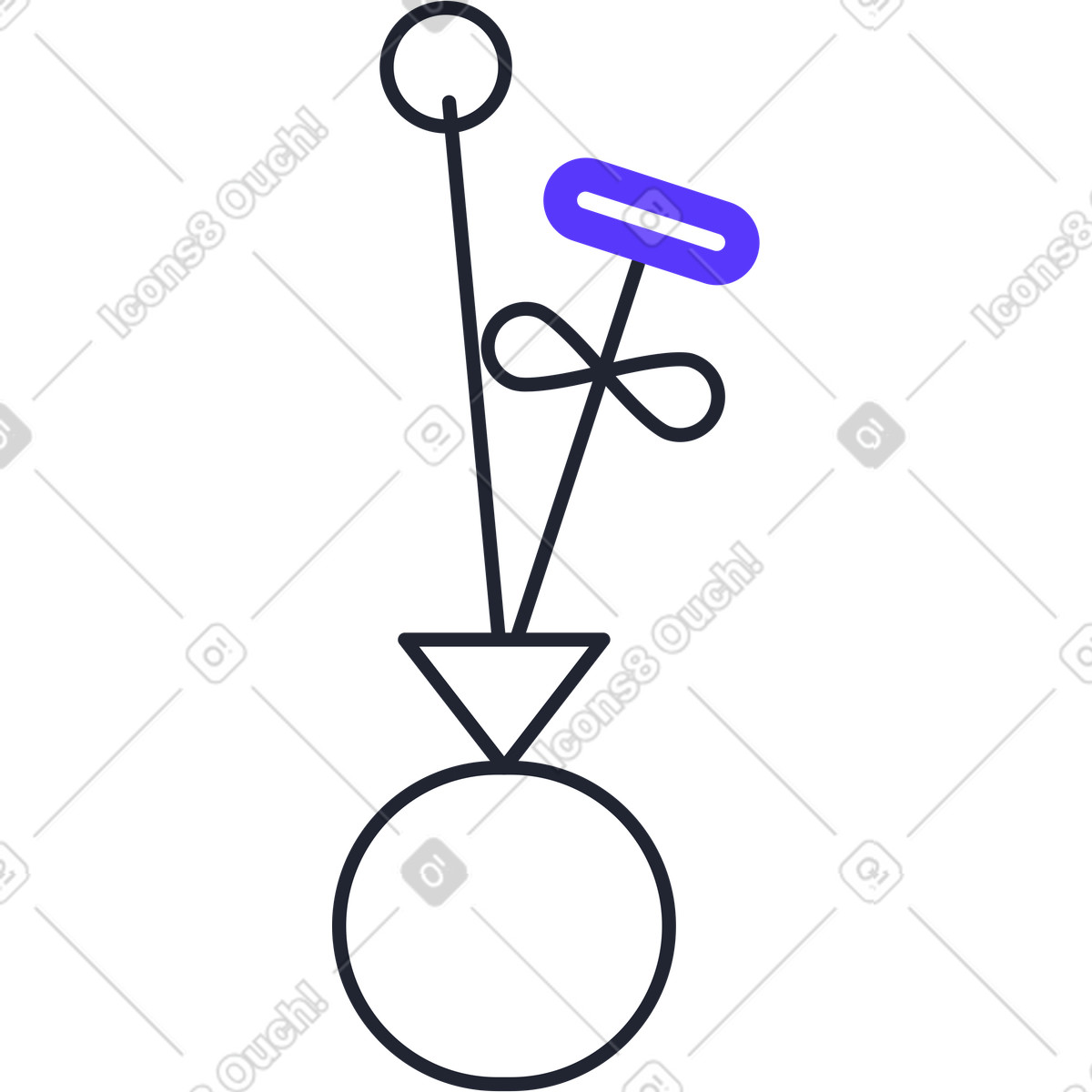 下载 Pablita 风格的 花瓶里的花 插画，支持 PNG、SVG 格式
