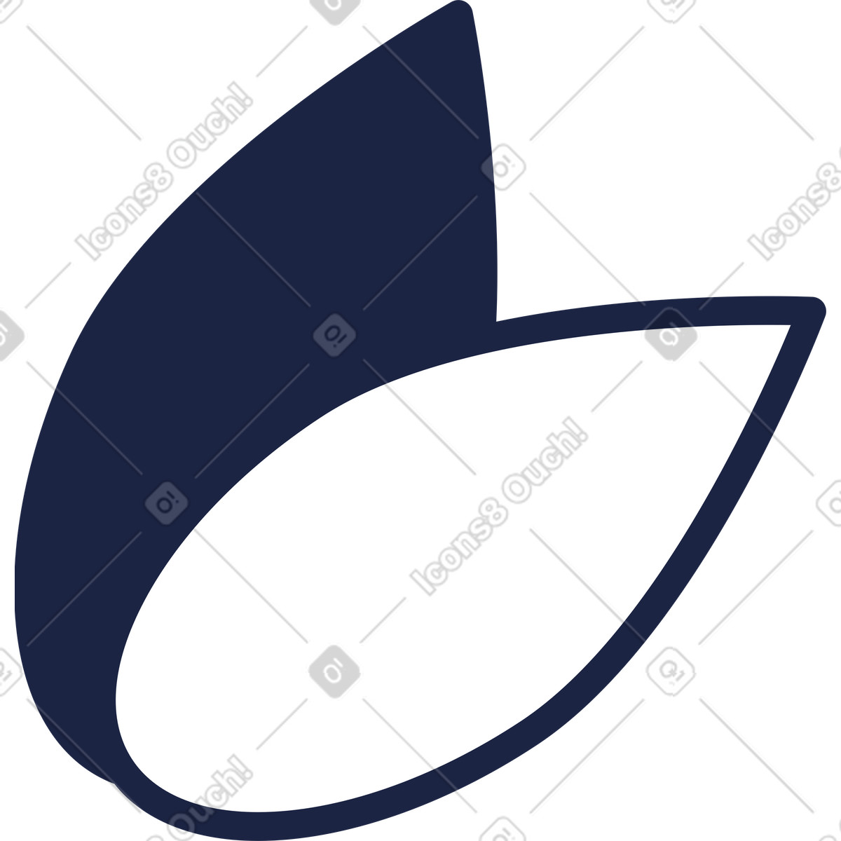Ilustração de Folhas em no estilo Urban Line para baixar em PNG, SVG