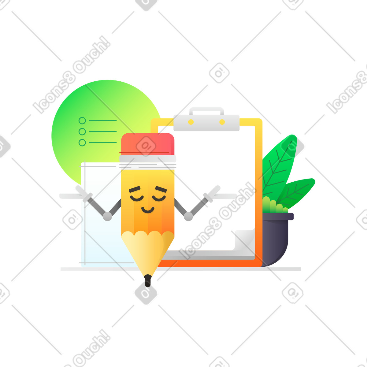 List is empty illustration in PNG, SVG
