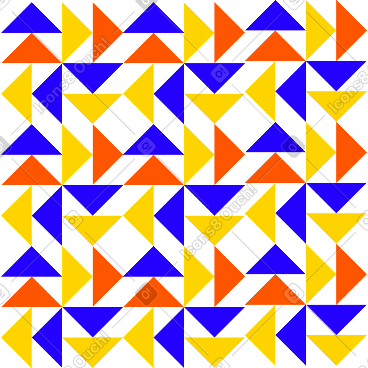 Colorful geometric triangle pattern, Abstract seamless background illustration in Framework style download in PNG, SVG