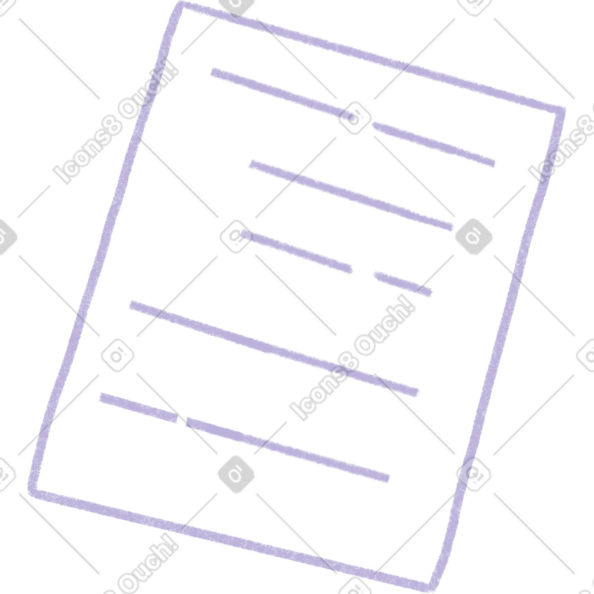 Linear document illustration in Tutti style download in PNG, SVG