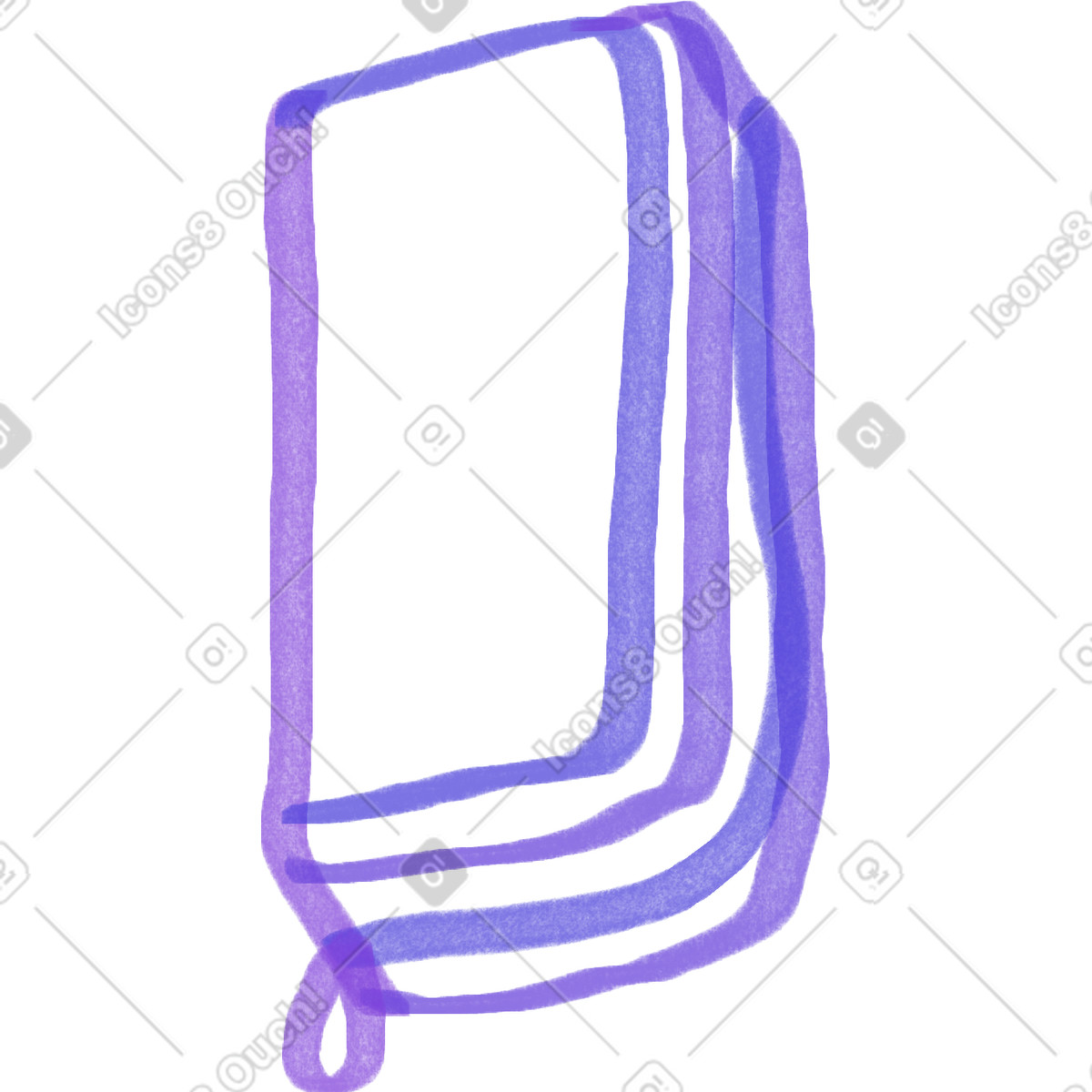 Pencil case illustration in Marker style download in PNG, SVG