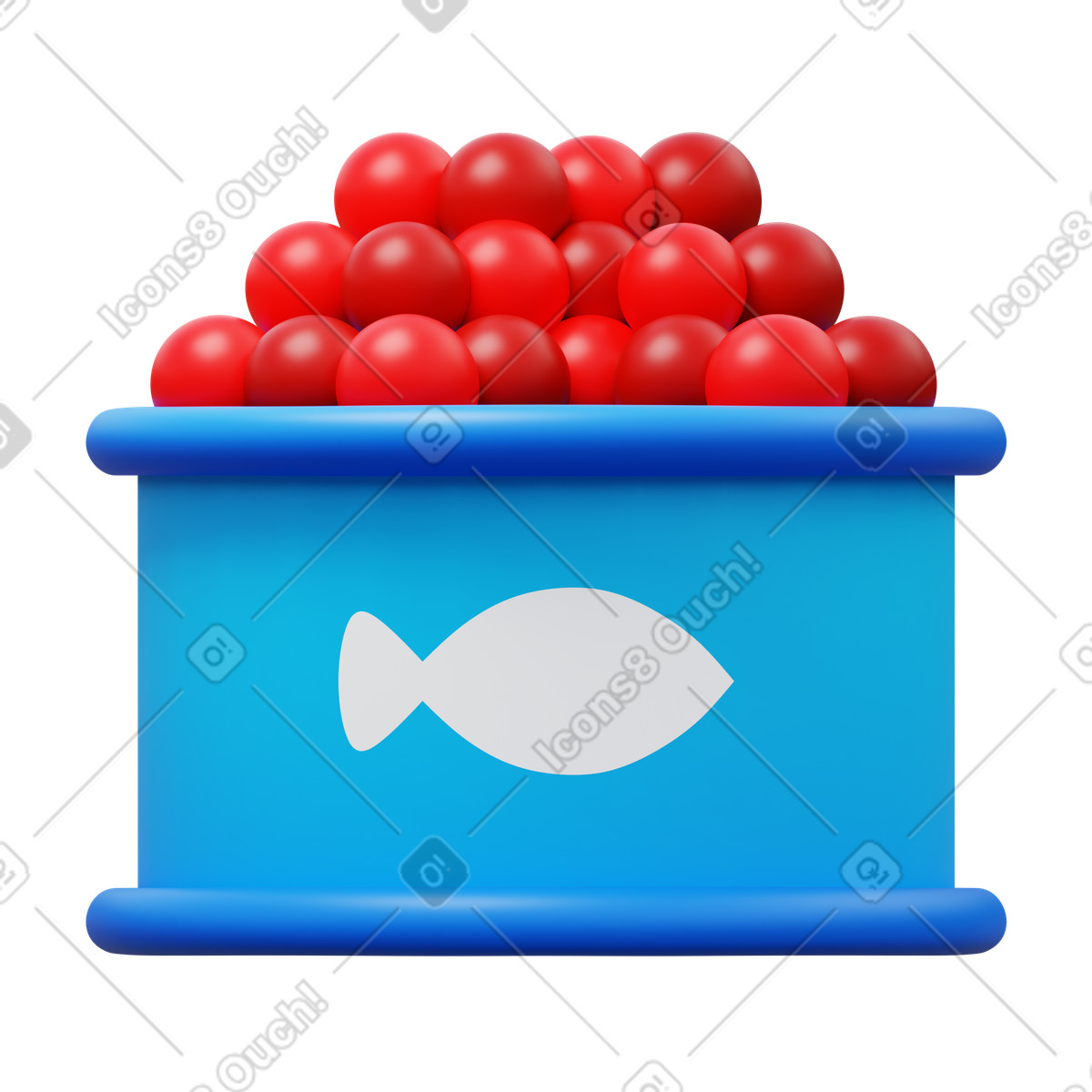 Illustration Caviar dans le style 3D Fluency à télécharger aux formats PNG, SVG