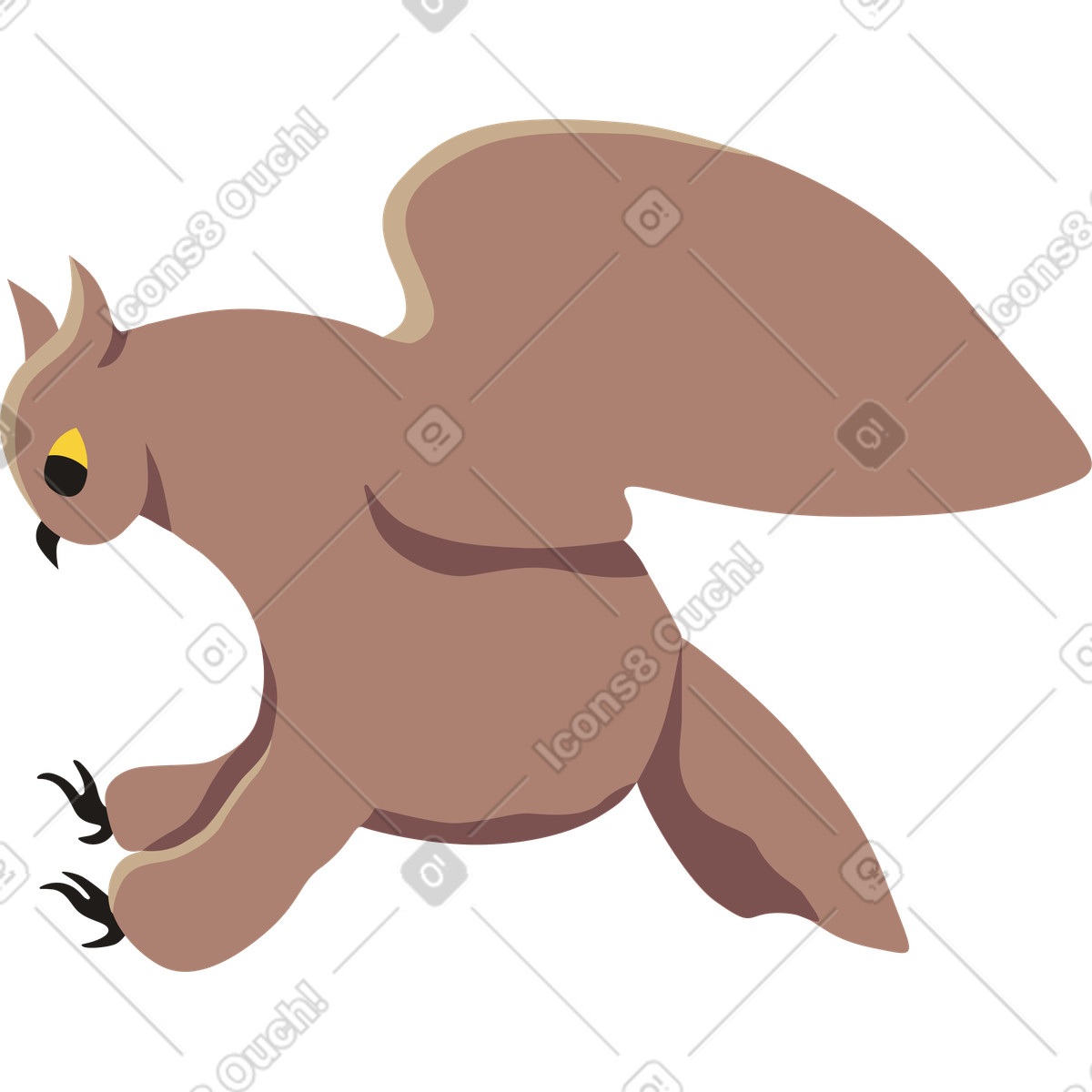 下载 Jaconda 风格的 猫头鹰 插画，支持 PNG、SVG 格式