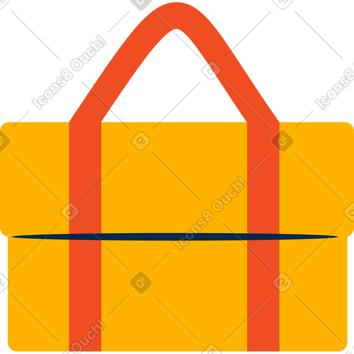 Illustration Package with handle dans le style Flame à télécharger aux formats PNG, SVG