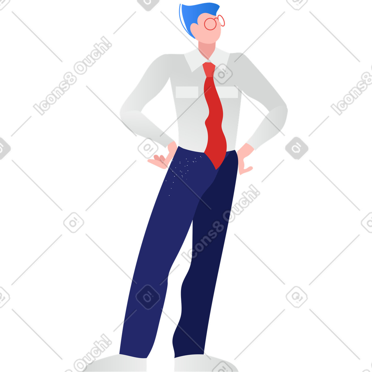 Uomo illustrazione in stile Clip scarica in PNG, SVG