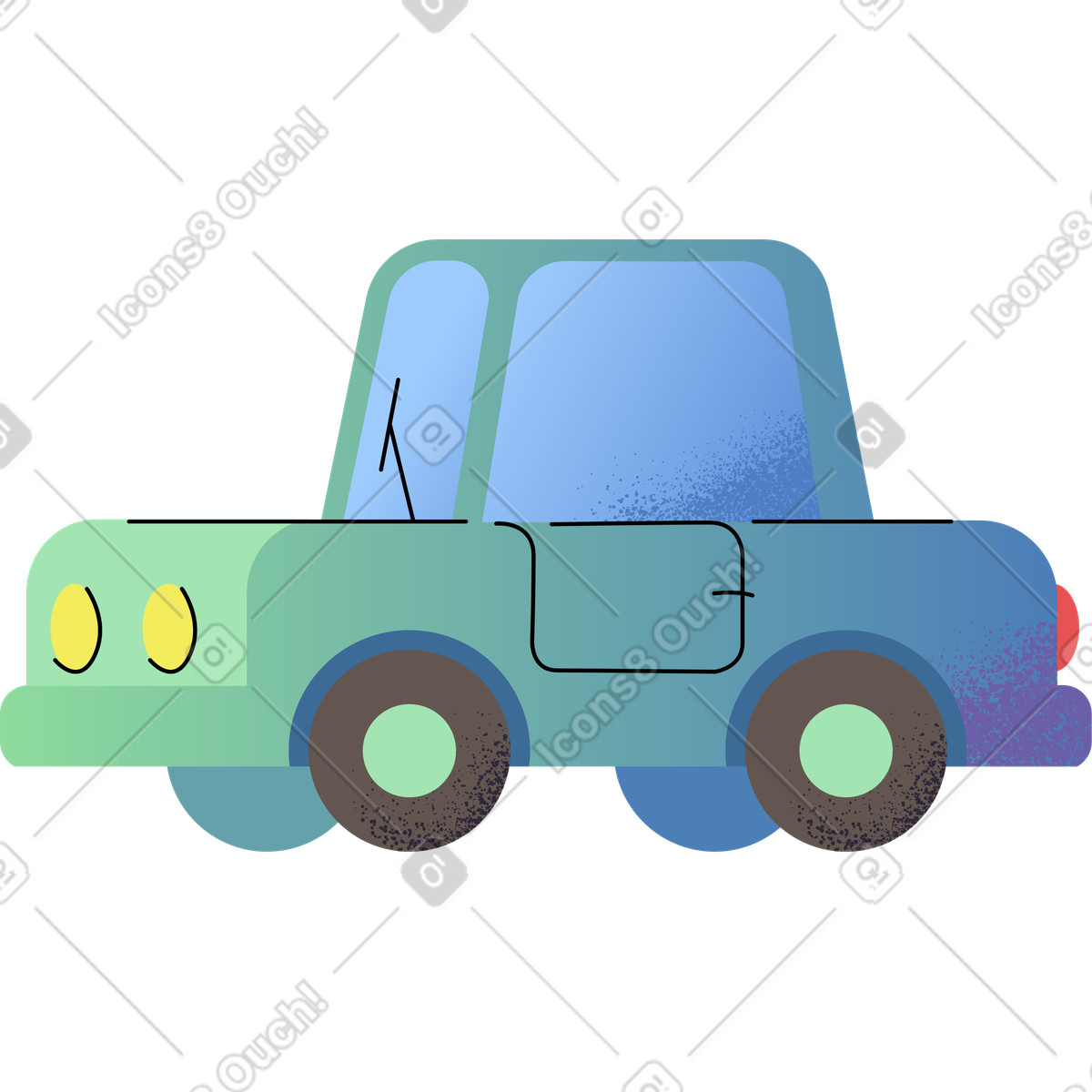 下载 Pale 风格的 汽车 插画，支持 PNG、SVG 格式