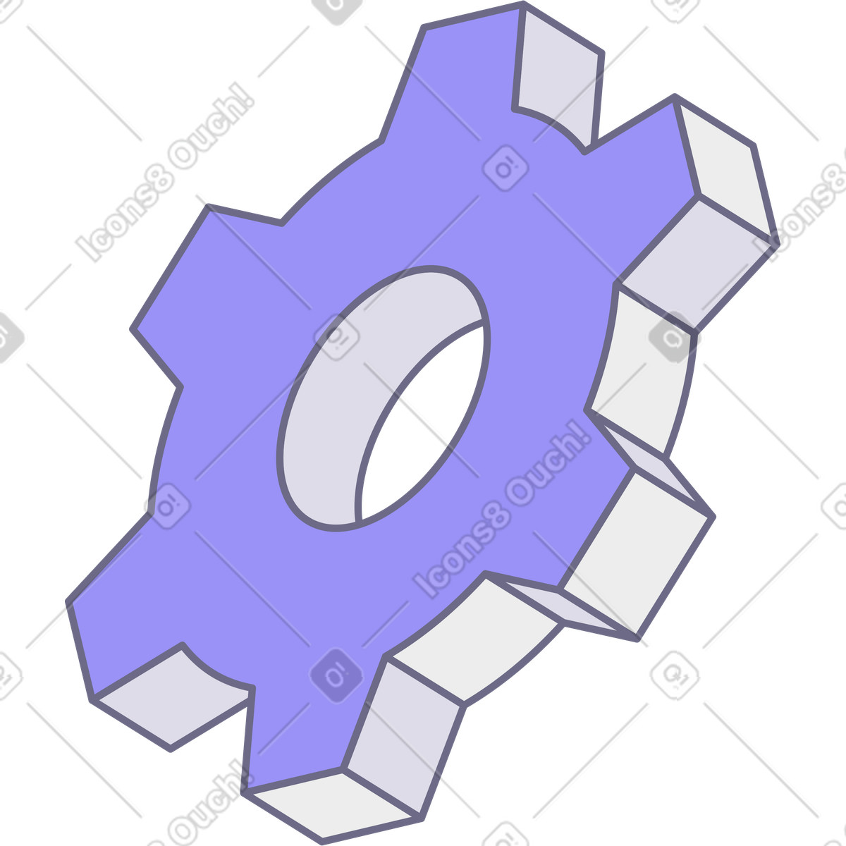 Modul スタイルの Gear のイラストをPNG、SVG形式でダウンロード