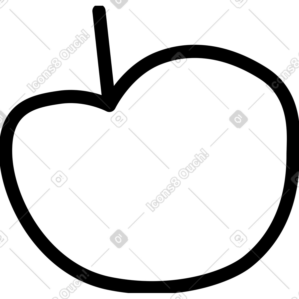下载 Twirl 风格的 苹果 插画，支持 PNG、SVG 格式