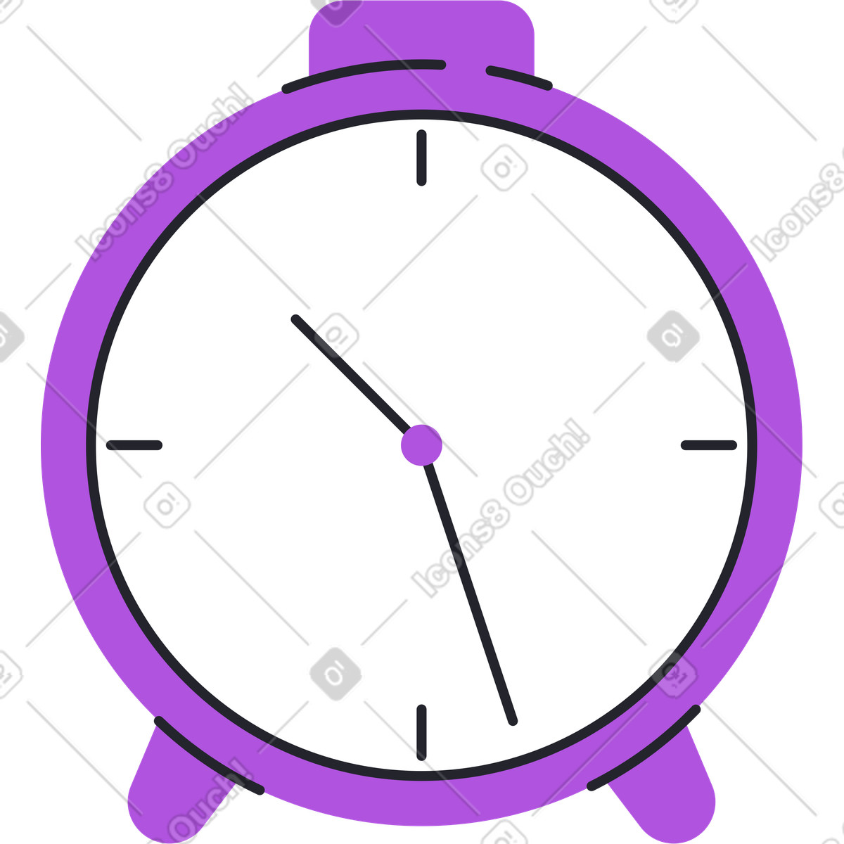 Sveglia illustrazione in stile Grapy scarica in PNG, SVG