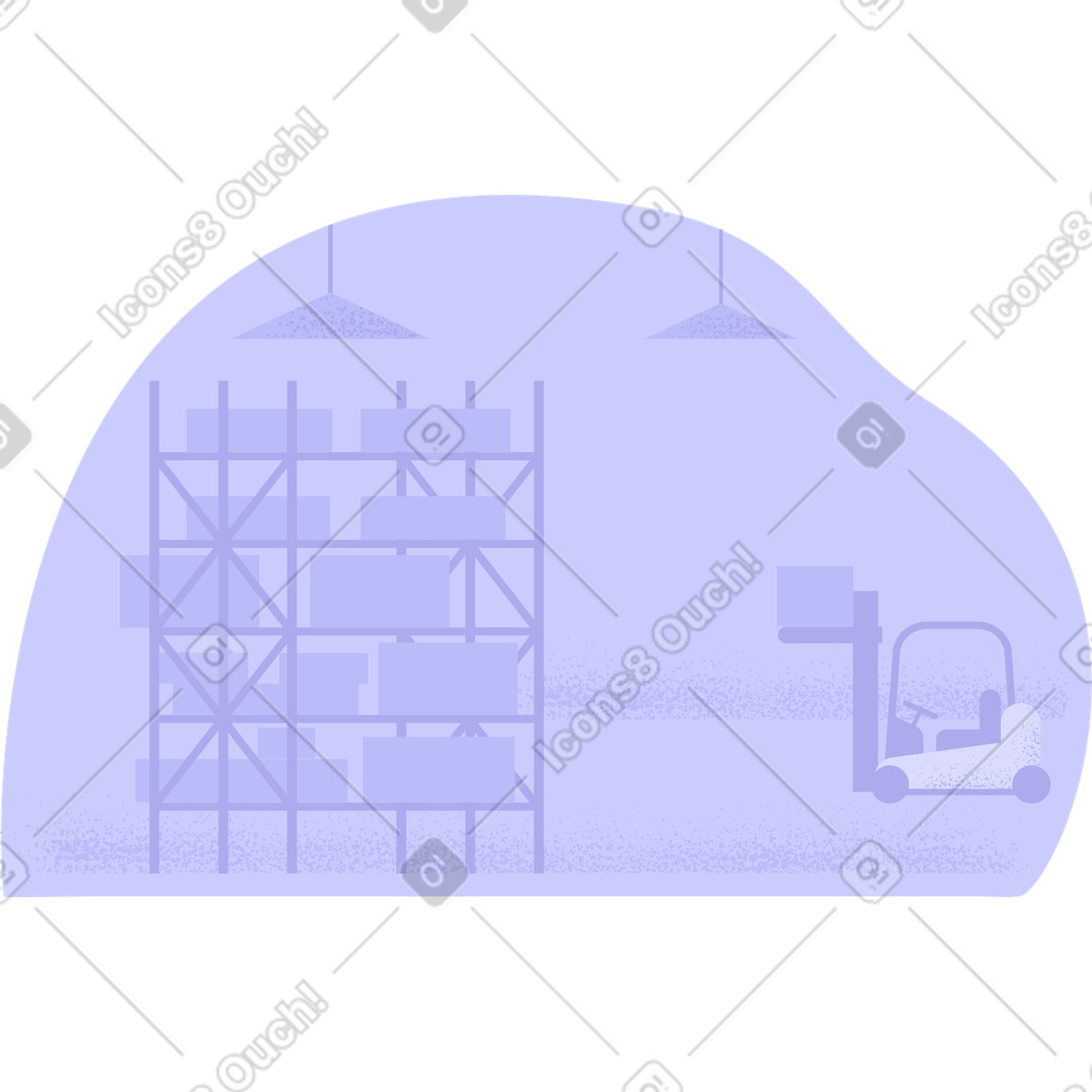 Illustration Entrepôt dans le style Pale à télécharger aux formats PNG, SVG