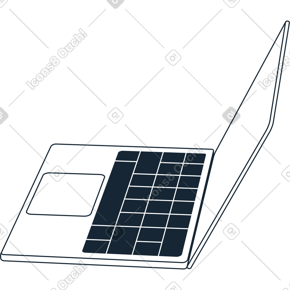 Illustration Portable dans le style Indigo à télécharger aux formats PNG, SVG